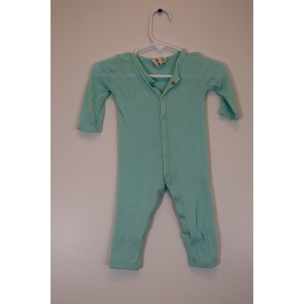 Kyte Baby Green Aqua Snap Romper NB